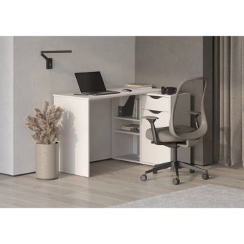 Стол письменный, арт.6-011110, рамух белый (ГК) в Невьянске - nevyansk.mebel-e96.ru