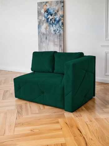 Диван 1010 изумруд, правый (BRENDOSS) в Невьянске - nevyansk.mebel-e96.ru