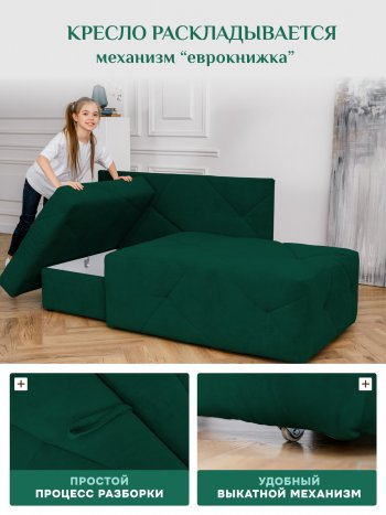 Диван 1010 изумруд, правый (BRENDOSS) в Невьянске - nevyansk.mebel-e96.ru