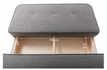 Диван-кровать 1001 серый (Brendoss) в Невьянске - nevyansk.mebel-e96.ru