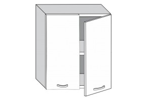 1.60.2 Луиза Шкаф настенный с двумя дверцами h 720 в Невьянске - nevyansk.mebel-e96.ru | фото