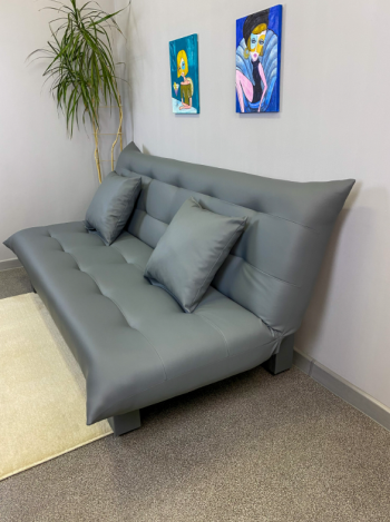 Диван-кровать Поло Стайл экокожа Sunny Grey в Невьянске - nevyansk.mebel-e96.ru