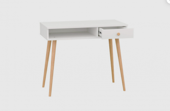 Стол письменный, арт.6-01101, белый (ГК) в Невьянске - nevyansk.mebel-e96.ru