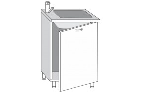 2.60.2мн Кира Шкаф-стол под мойку (накладную) с одной дверцей в Невьянске - nevyansk.mebel-e96.ru | фото