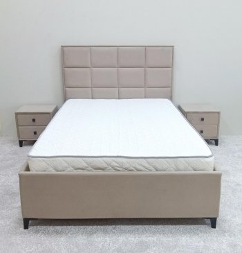 Кровать с подъемным механизмом Мега беж (Лин) в Невьянске - nevyansk.mebel-e96.ru