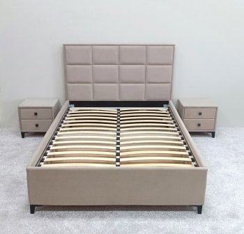 Кровать с подъемным механизмом Мега беж (Лин) в Невьянске - nevyansk.mebel-e96.ru