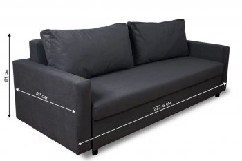 Диван 730 графит (Brendoss) в Невьянске - nevyansk.mebel-e96.ru