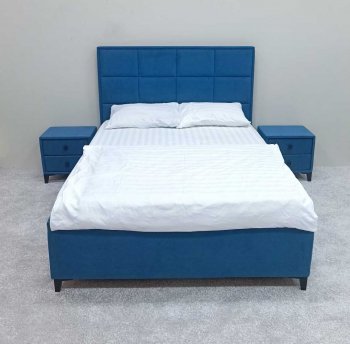 Кровать с подъемным механизмом Мега синий (Лин) в Невьянске - nevyansk.mebel-e96.ru