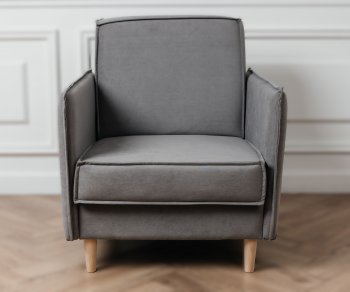 Кресло 831 Серый, велюр (Brendoss) в Невьянске - nevyansk.mebel-e96.ru