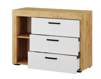 Комод Адель белый (Текс) в Невьянске - nevyansk.mebel-e96.ru