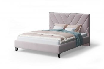 Кровать Аделия мягкая Dusty rose (пепельная роза), 1600 (МЛК) в Невьянске - nevyansk.mebel-e96.ru