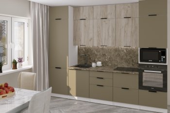Кухонный гарнитур Альба экстра 3000 мм (Герда) в Невьянске - nevyansk.mebel-e96.ru