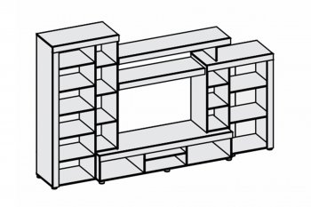 Гостиная Аллегро вар. 1 (Диал) в Невьянске - nevyansk.mebel-e96.ru