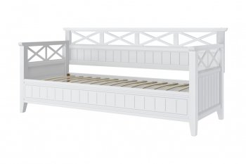 Кровать из массива Амелия белый античный (БМ) в Невьянске - nevyansk.mebel-e96.ru