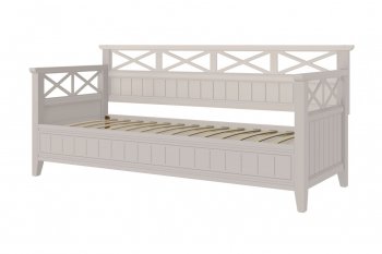 Кровать из массива Амелия льняной (БМ) в Невьянске - nevyansk.mebel-e96.ru