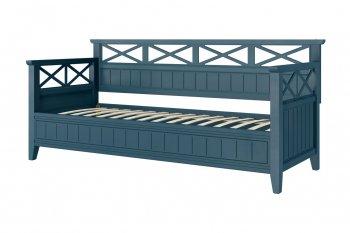 Кровать из массива Амелия сапфир без ящиков (БМ) в Невьянске - nevyansk.mebel-e96.ru