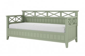 Кровать из массива Амелия зеленый самшит (БМ) в Невьянске - nevyansk.mebel-e96.ru