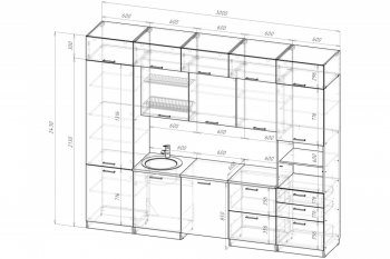 Кухонный гарнитур Антика экстра 5 3000 мм (Герда) в Невьянске - nevyansk.mebel-e96.ru