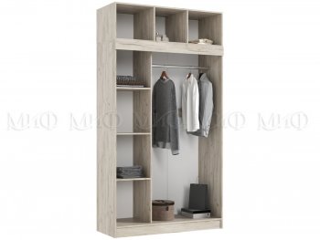 Шкаф-купе 1300 мм +антресоль Роджина крафт/кашемир (Миф) в Невьянске - nevyansk.mebel-e96.ru