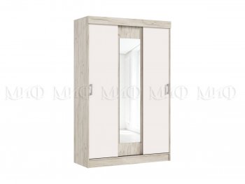 Шкаф-купе Бася 1300 мм крафт/кашемир (Миф) в Невьянске - nevyansk.mebel-e96.ru