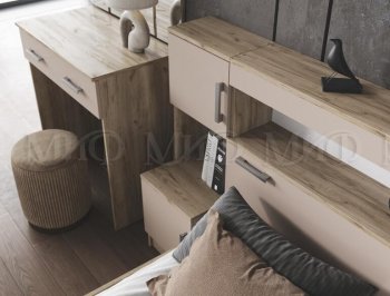 Спальный гарнитур Бася крафт/кашемир (Миф) в Невьянске - nevyansk.mebel-e96.ru