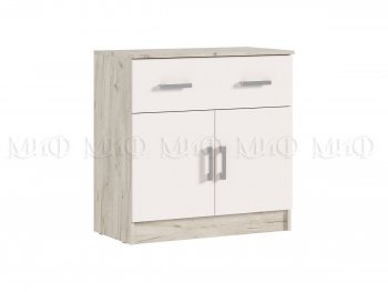 Комод 1 ящик 2 двери Бася крафт/кашемир (Миф) в Невьянске - nevyansk.mebel-e96.ru