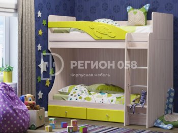 Двухъярусная кровать Бемби МДФ (Регион) в Невьянске - nevyansk.mebel-e96.ru