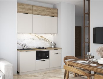 Кухонный гарнитур 1800 мм Бохо (Стиль) в Невьянске - nevyansk.mebel-e96.ru