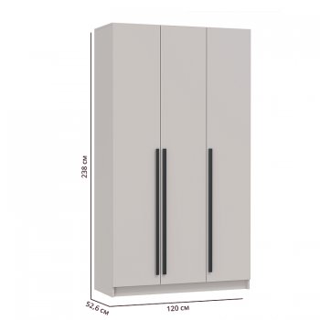 Шкаф 1200 мм 67.12 Брандо ЛДСП Кашемир (высота 2400) (Олмеко) в Невьянске - nevyansk.mebel-e96.ru