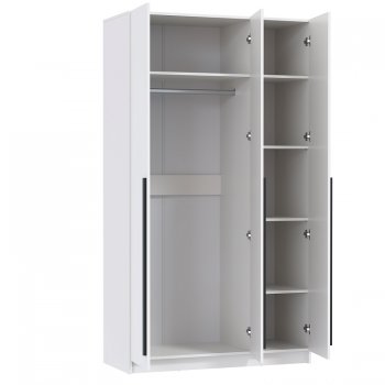 Шкаф 1200 мм 67.15 Брандо ЛДСП Белый (высота 2150) (Олмеко) в Невьянске - nevyansk.mebel-e96.ru