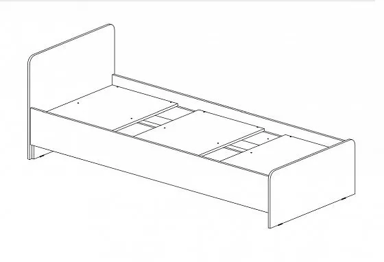 Кровать детская Челси Color (Миф) в Невьянске - nevyansk.mebel-e96.ru