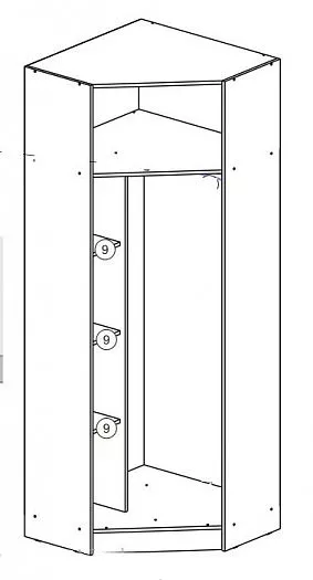 Шкаф угловой Челси Color (Миф) в Невьянске - nevyansk.mebel-e96.ru