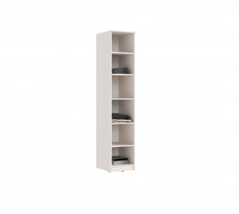 Пенал 400 мм Челси (1 створка) с антресолью, Кашемир (Миф) в Невьянске - nevyansk.mebel-e96.ru