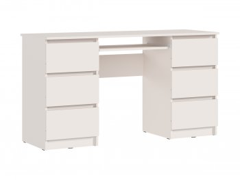 Письменный стол Челси 6 ящиков кашемир (Миф) в Невьянске - nevyansk.mebel-e96.ru