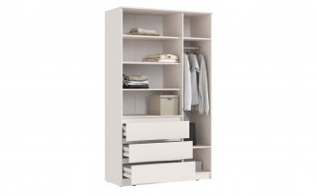 Шкаф 1200 мм Челси с антресолью, сонома/белый (Миф) в Невьянске - nevyansk.mebel-e96.ru