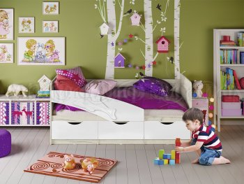 Кровать Дельфин шарли белый (Миф) в Невьянске - nevyansk.mebel-e96.ru