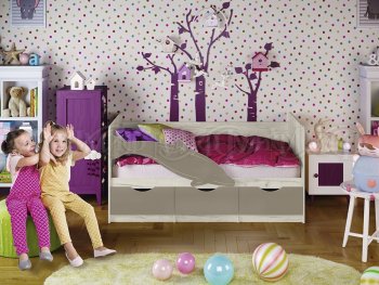 Кровать Дельфин №1 шарли мокко (Миф) в Невьянске - nevyansk.mebel-e96.ru