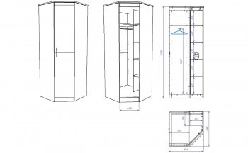 Шкаф угловой Денвер (СБК) в Невьянске - nevyansk.mebel-e96.ru