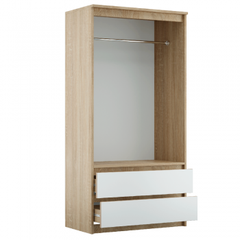Шкаф 900 мм 2-х ств. с ящиками Дуэт NEW (Эко) в Невьянске - nevyansk.mebel-e96.ru