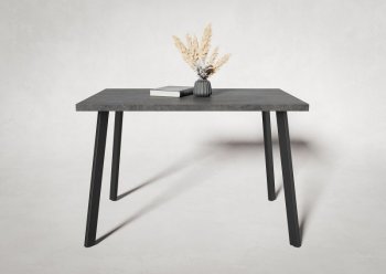 Стол нераздв. Дублин 32 КРАФТ В2, ЛДСП Цемент темный (Вудман) в Невьянске - nevyansk.mebel-e96.ru