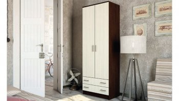 Шкаф 800 мм Дуэт полки/штанга (Эра) в Невьянске - nevyansk.mebel-e96.ru