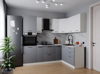 Угловой кухонный гарнитур Элеганция 2400*1600 мм Sanvut в Невьянске - nevyansk.mebel-e96.ru