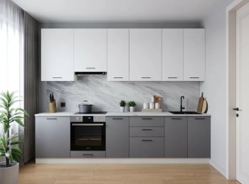 Кухонный гарнитур высокий Элеганция 3000 мм (Санвут) в Невьянске - nevyansk.mebel-e96.ru