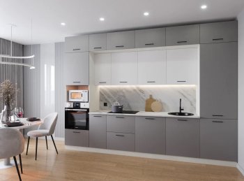Кухонный гарнитур Элеганция 3400 мм (Санвут) в Невьянске - nevyansk.mebel-e96.ru