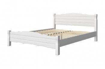Кровать из массива Эрден белый античный (БМ) в Невьянске - nevyansk.mebel-e96.ru