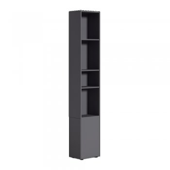 Шкаф торцевой Эйр 16.323 графит (Моби) в Невьянске - nevyansk.mebel-e96.ru