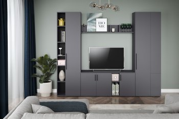 Шкаф торцевой Эйр 16.323 графит (Моби) в Невьянске - nevyansk.mebel-e96.ru