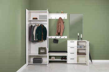 Шкаф для одежды 800 мм Эйр 13.341 белый (Моби) в Невьянске - nevyansk.mebel-e96.ru