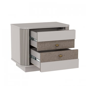 Тумба прикроватная Фантазия 34.17 кашемир (Олмеко) в Невьянске - nevyansk.mebel-e96.ru