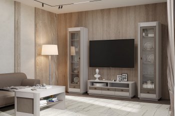 Стенка Фантазия модульная, кашемир (Олмеко) в Невьянске - nevyansk.mebel-e96.ru